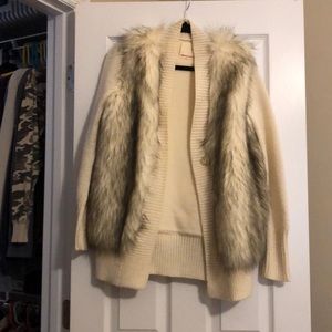 Rebecca Taylor faux fur sweater